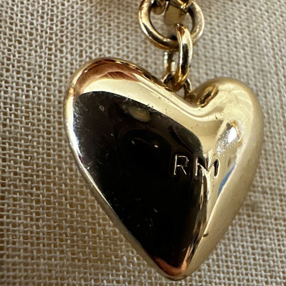 Rebecca Minkoff Gold Plated Beaded Heart Necklace - Picture 5 of 11